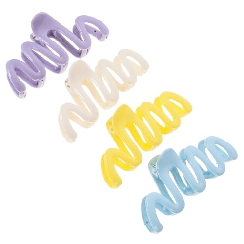 Gatuida 4 Stück Große Haarklammern für Dickes Haar Starke Krallenspangen mit Fester Fixierung Vielseitige Haarclips für Frauen Geeignet für Alltag Party Sport und Make Up von Gatuida