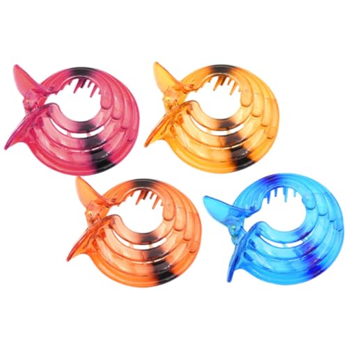 Gatuida 4 Stück Haarklammern Für Damen Haarschmuck Für Feines Und Dickes Haar Rutschfeste Haarspangen Für Mädchen Und Teenager Haarklammer in Gelb Rot Blau Und Orange von Gatuida