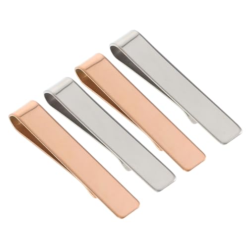 Gatuida 4 Stück Krawattenklammer Teiliges Tie Clip mit Starkem Halt Modischer Europäischer Stil Geeignet für Business Hochzeit und Formelle Anlässe Rostfrei und Elegant von Gatuida