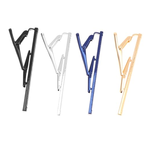 Gatuida 4stücke Krawattenklammern Für Männer Kupfer-krawattenclips Business-krawattenstangen Auffällige Krawattendekorationen Leicht Und Langlebig von Gatuida