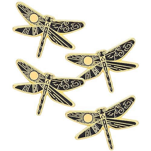 Gatuida 4 Stück Kreative Cartoon Broschen Stilvolle Anstecknadeln Legierung für Kleidung Taschen Hüte Schals Farbige Langlebige Designs für von Gatuida