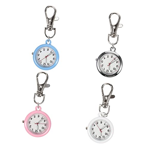 Gatuida 4stücke Krankenschwester Taschenuhren Schlüsselanhänger Hängeuhr Leuchtzeiger Uhr Für Studenten Und Medizinpersonal von Gatuida