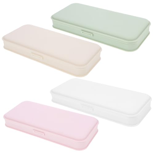 Gatuida 4 Stück Make Up Pinsel Organizer Multifunktionaler Kosmetik Aufbewahrungsbox Kompakter Schreibtischhalter für Make Up Pinsel Nagelpflege und Schminkutensilien in Weiß Grün Beige von Gatuida