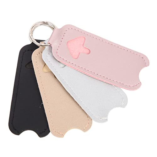 Gatuida 4 Stück PU Lippenstift Aufbewahrungstasche mit Schlüsselanhänger Kompakte Kosmetiktasche für Reise und Alltag Leichtes Langlebiges Material Vielseitiger Make Up Organizer in von Gatuida