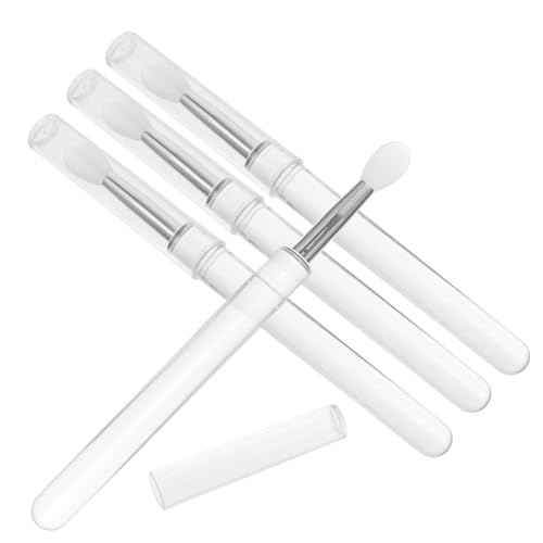 Gatuida 4 Stück Silikon Lippenpinsel Lip Mask Applikatoren Transparente Griffe Weiche Bürstenköpfe für Lippenstift Lidschatten für Zuhause Profis Gatuida 4 Stück Silikon Lippenpinsel Lip Mask Applikatoren Transparente Griffe Weiche Bürstenköpfe für Lippenstift Lidschatten für Zuhause Profis von Gatuida
