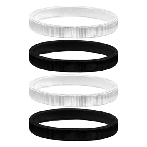 Gatuida 4 Stück Stylische Pack Elastische Ärmelbänder Layered Coil Armbänder Weiß und Schwarz Rutschfeste Stapelbare Wraps für Anlässe Robuste und Accessoires Gatuida 4 Stück Stylische Pack Elastische Ärmelbänder Layered Coil Armbänder Weiß und Schwarz Rutschfeste Stapelbare Wraps für Anlässe Robuste und Accessoires von Gatuida