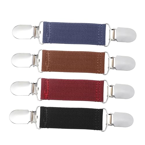 Gatuida 4 Stück Teiliges Elastische Sweater Clips aus Feinem Legierungsmetall Vielseitige Strickjacken und Kleid Broschen Rutschfeste Kleiderclips für Damen Modische Cardigan Verschlüsse von Gatuida