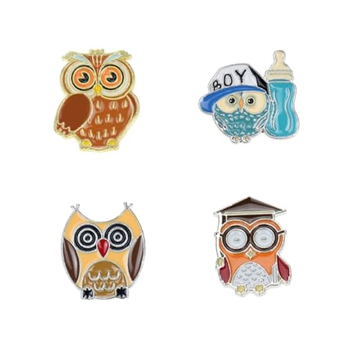 Gatuida 4 Stück Teiliges Eulen Cartoon brosche Anstecknadeln für Kleidung Taschen und Accessoires Dekorative Tier anstecker als für Frauen und Mädchen Gatuida 4 Stück Teiliges Eulen Cartoon brosche Anstecknadeln für Kleidung Taschen und Accessoires Dekorative Tier anstecker als für Frauen und Mädchen von Gatuida