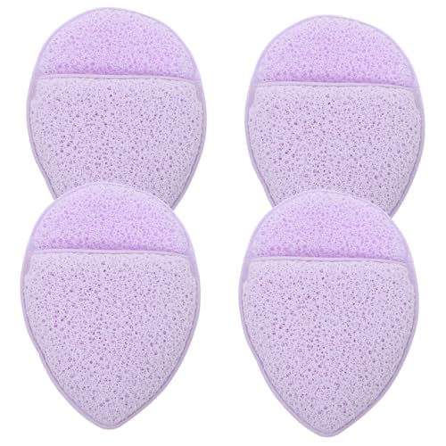 Gatuida 4 Stück Teiliges Gesichtsreinigungsschwämme Weich und Porentief Sanftes Peeling Wiederverwendbare Makeup Entferner Pads für Hauttypen für Tägliche Pflege und Reisen von Gatuida