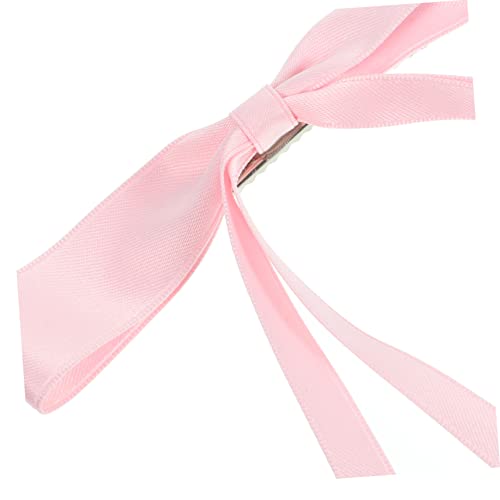 Gatuida 4 Stück Teiliges Haarschleifen Damen Doppellagige Spitzen Schleifen mit Silbernen Metallclips Leichte Haarklammern für Hochzeit Party Alltag Festlicher Haarschmuck für Langes und von Gatuida