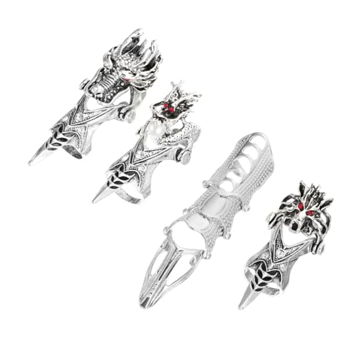 Gatuida 4 Stück Teiliges Halloween Skelett Ring Biegsame Gelenkringe für Herren Modischer Schmuck für Party Cosplay und Kostümzubehör Langlebig und Auffällig Gatuida 4 Stück Teiliges Halloween Skelett Ring Biegsame Gelenkringe für Herren Modischer Schmuck für Party Cosplay und Kostümzubehör Langlebig und Auffällig von Gatuida