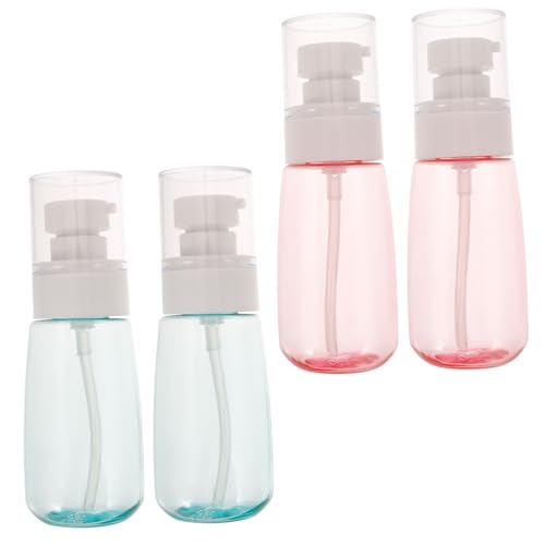 Gatuida 4 Stück Teiliges Reise U Förmige Kosmetikflaschen Auslaufsicher Nachfüllflaschen für Lotion Shampoo Make Up Entferner Langlebige Leere Reisebehälter mit Sicherer Zufällige Farbe von Gatuida