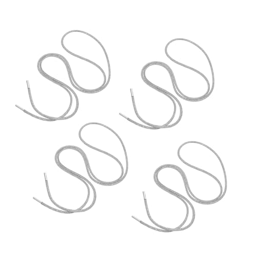 Gatuida 4 Stück Teiliges Weiße Schnürsenkel mit Strass Dekorative Schuhbänder für Damen Passend für Flache Schuhe Sportschuhe und Freizeitschuhe Langlebig und Wiederverwendbar von Gatuida