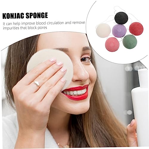 Gatuida 4 Stück Teiliges Wiederverwendbarer Gesichtsreinigungsschwämme aus Chemiefreiem Material Sanfte Hautfreundliche Make Up Entferner Pads Gemischten Farben für Tägliche von Gatuida