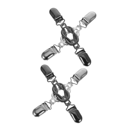 Gatuida 4 Stück Vintage Strickjacken Clips Teiliges Retro Schal Clips für Damen Umhänge und Kragenverschlüsse Multifunktionale Kleidungsaccessoires Gunmetal und Antik Silber von Gatuida