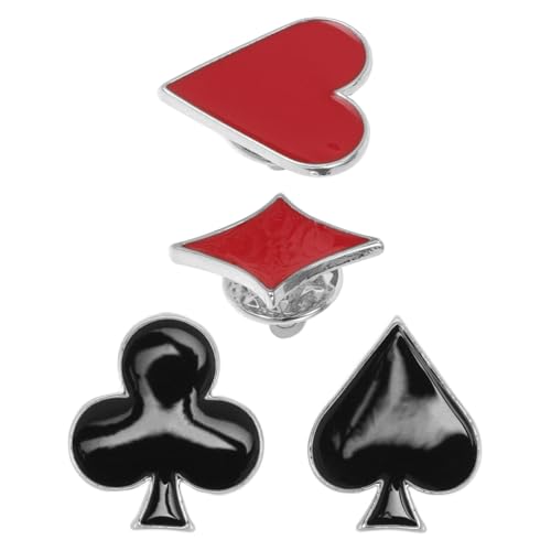 Gatuida 4 Stücke Poker Broschen für Kleidung Emaille Anstecknadeln für Rucksack Hut Pullover Robuste und Langlebige Hemd Pins für Damen Ästhetische Accessoires für Besondere Anlässe Gatuida 4 Stücke Poker Broschen für Kleidung Emaille Anstecknadeln für Rucksack Hut Pullover Robuste und Langlebige Hemd Pins für Damen Ästhetische Accessoires für Besondere Anlässe von Gatuida