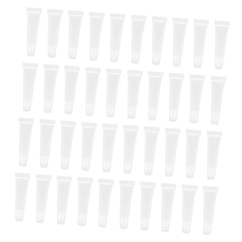 Gatuida 40 Stück Teiliges Lippenbalsam Leerbehälter Nachfüllbare Lipgloss Tuben Weich Transparent Bpa Frei Wiederverwendbar Für DIY Lippenpflege Mädchen Frauen von Gatuida