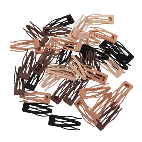 Gatuida 40 Stück Teiliges Metall Haarklammern für Damen Kleine Bunte Snap Clips in Schwarz Beige Braun Khaki Tragbare Haarschmuck für Alltag und Vielseitige Frisuren von Gatuida