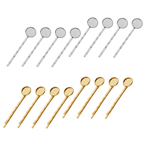 Gatuida 40 Stück Teiliges Runde Kupfer Haarklammern DIY Basisplatten für Damen Langlebige Haarschmuck Clips Vielseitig für Partys Bälle Geschenkaccessoires Zufällige Farbe Zufällige Farbe von Gatuida