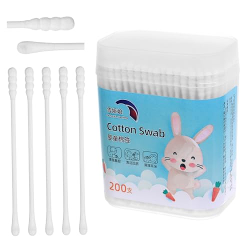 Gatuida 400stücke Boxen Natürliche Runde Spiralspitze Mehrzweck-wattestäbchen Für Von Ohren Und Nase Weiß Aus Sicherer Baumwolle Und Papier Umweltfreundliche Alternative von Gatuida