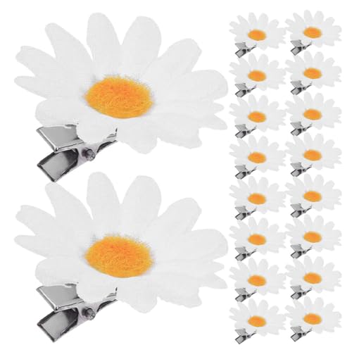 Gatuida 48 Stück Mini-Gänseblümchen-Haarspangen: Kleine Blumen-Haarnadeln für Strandpartys, Hochzeiten und den Alltag – Blumen-Haarschmuck für Frauen und Mädchen von Gatuida