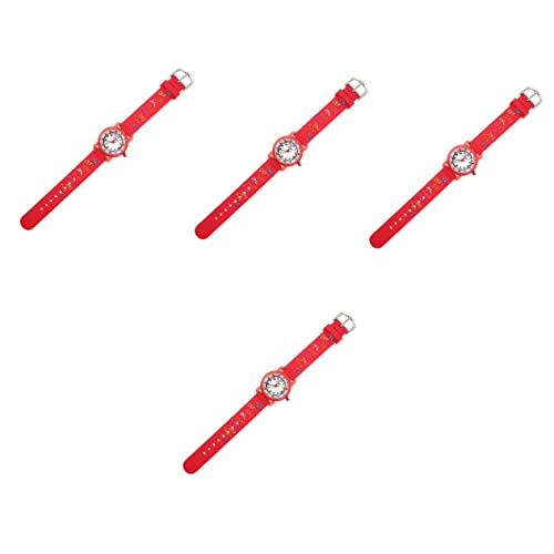 Gatuida 4stücke Junge Mädchen Cartoon Uhr Für Mädchen wasserdichte Armbanduhr Mit Buntem Design Für Junge Mädchen Zum Zeitlesen Und Spielen Quarzuhr Mit Bequemen Armband von Gatuida