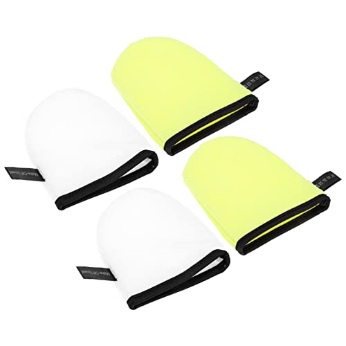 Gatuida 4stücke Gesichtspflege-handschuhe Exfolierende Gesichtsreinigungshandschuhe Für Damen Waschbar Weiche Textur Effektive Make-up Entferner Für Gesunde Hautpflege von Gatuida