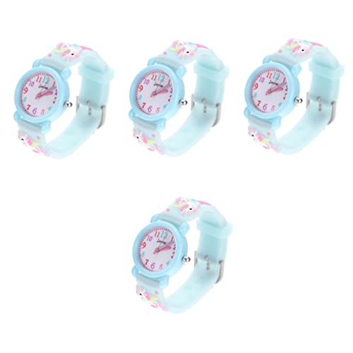 Gatuida 4stücke Junge Mädchen Cartoon Uhr Für Mädchen wasserdichte Einstellbare Armbanduhr Mit Hochwertigem Silikonarmband Für Geburtstagsgeschenke Und Feiertage Geeignet Für Junge von Gatuida