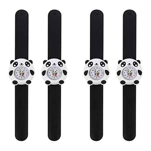 Gatuida 4stücke Junge Mädchen Silikon Panda Armbanduhr Tragbare Uhr Für Jungen Und Mädchen Modische Kinderuhr Mit Einfachem Design Für Täglichen Gebrauch des Zeitbewusstseins von Gatuida