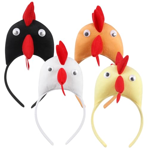 Gatuida 4stücke Kreative Haarreifen Für Festliche Partys Fröhlicher Haarschmuck Mit Hähnchen-design Leicht Und Langlebig Für Besondere Anlässe Perfektes Accessoire Für Damen Und von Gatuida