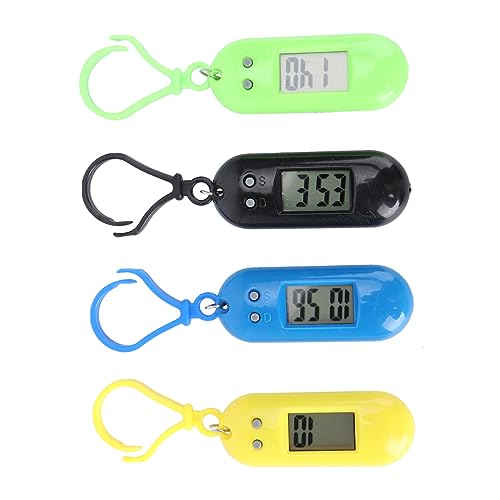 Gatuida 4stücke Schlüsselanhänger-taschenuhr Elektronische Einfache Uhr Mit Clip-Design Für Junge Mädchen Und Studenten Gemischte Farbe von Gatuida
