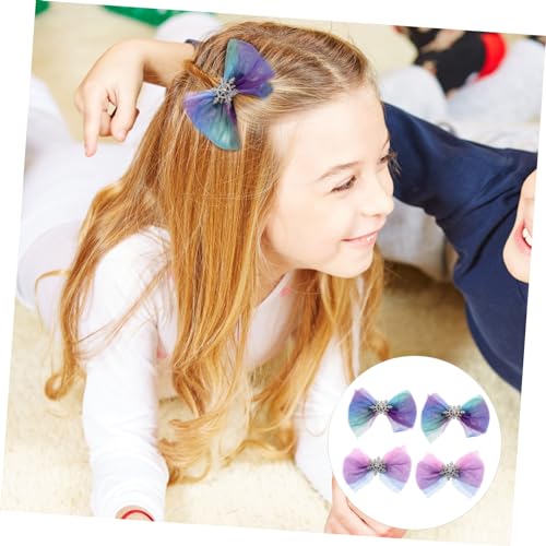 Gatuida 4stücke Schneeflocke Weihnachten Haarnadel Bogen-knoten Barrettes Für Mädchen Party Hochzeit Geburtstag Festive Fotografie Accessoires Mit Schleifen-design Wunderschöne Farben von Gatuida