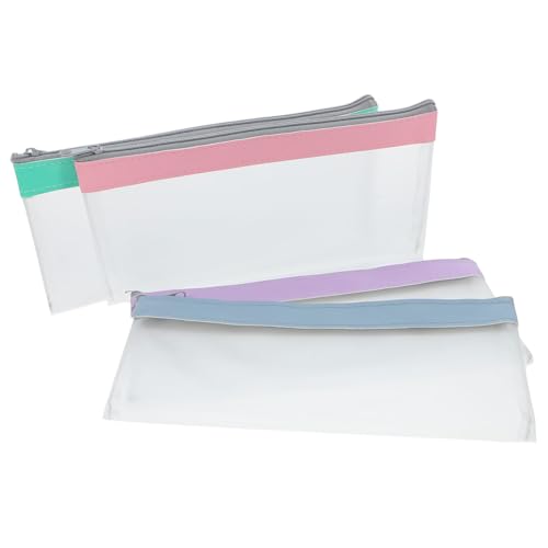 Gatuida 4stücke Transparente Geldbörse Mit Reißverschluss Kleiner Geldbeutel Für Schecks Und Bargeld Von Wiederverwendbar Für Bankgebrauch Und Organisation von Gatuida