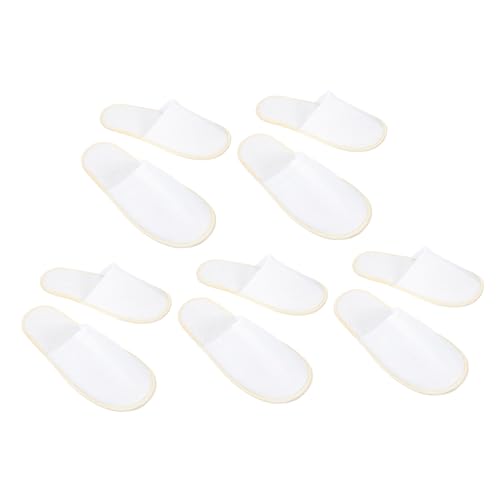 Gatuida 5 Paare Rutsch Hausschuhe aus Baumwollstoff Leichte Faltbare und Verschleißfeste Innenschuhe für Damen und Herren Atmungsaktive Tragbare Gästepantoffeln für Zuhause und Reisen von Gatuida