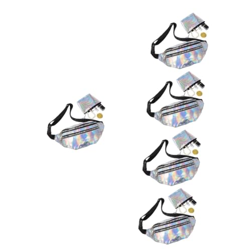Gatuida 5 Sätze Damen Bauchtasche Verstellbar Wasserabweisend Hüfttasche mit Münzgeldbeutel für Outdoor Sport Jogging Wandern Festival Modische Gürteltasche von Gatuida