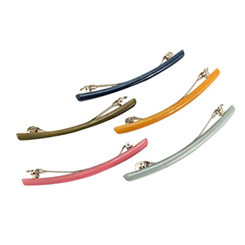 Gatuida 5stücke Bunte Haarnadel Für Damen Bonbonfarbene Haarspangen Haarschmuck Seitliche Haarspangen Haar-accessoires Für Frauen Und Mädchen Langlebiges Und Sicheres Material von Gatuida