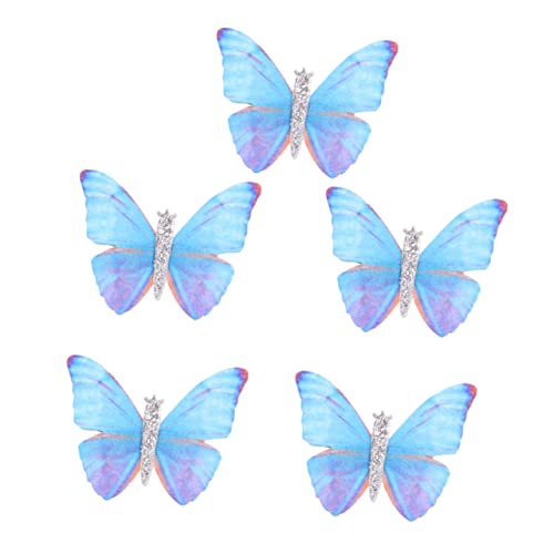 Gatuida 5stücke Schmetterlings-haarnadel Mit Clip Schleifen-haarspange -haarnadel Entenschnabel-clip Haarschmuck Aus Materialien Für Mädchen Und Frauen von Gatuida