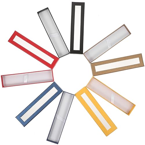 Gatuida Bunte Füllfederhalter Geschenkbox 5 Stücke Transparentes Stifteetui Papier Multifunktionale Stiftverpackung für Studenten Leichte und Tragbare Aufbewahrung für Aufbewahrung Gatuida Bunte Füllfederhalter Geschenkbox 5 Stücke Transparentes Stifteetui Papier Multifunktionale Stiftverpackung für Studenten Leichte und Tragbare Aufbewahrung für Aufbewahrung von Gatuida