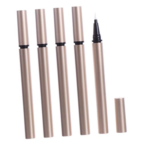 Gatuida 5 Stück Teiliges DIY Eyeliner Pen Tube Nachfüllbare Flüssigeyeliner Behälter aus Langlebigem für Anfänger und Make Up Profis Leicht und Auslaufsicher von Gatuida