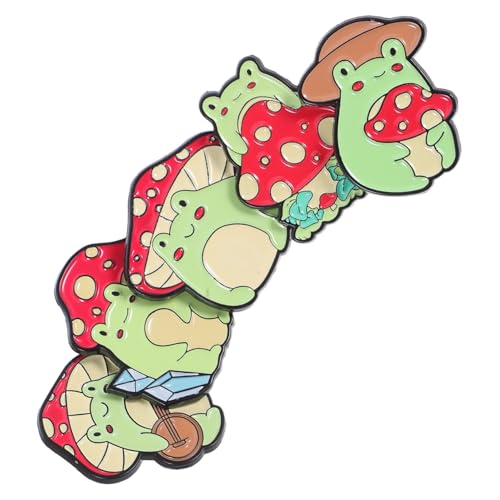 Gatuida 5 Stück Teiliges Frosch Mushroom Broschen Niedliche Anstecker für Kleidung Hüte und Taschen Versatile Pins für Backpack und DIY Projekte Gatuida 5 Stück Teiliges Frosch Mushroom Broschen Niedliche Anstecker für Kleidung Hüte und Taschen Versatile Pins für Backpack und DIY Projekte von Gatuida