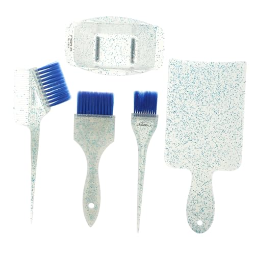 Gatuida 5 Stück Teiliges Haarfärbe mit Flexiblem Pinsel Haarfärbeschale und Zubehör Langlebiges Profi Haarfärbewerkzeug für Präzises Färben Geeignet für Damen und Herren Einfach zu von Gatuida