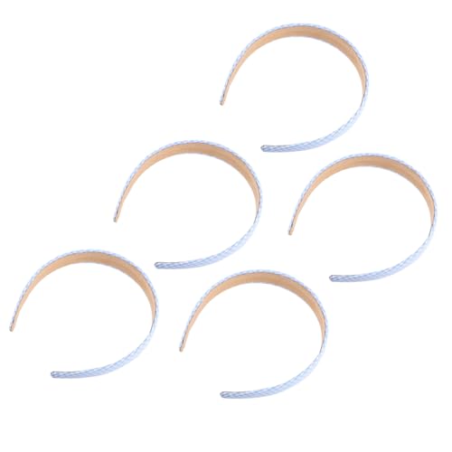 Gatuida 5 Stück Teiliges Kariertes Haarschmuck für Mädchen Flexible Dehnbare Haarreifen aus Hochwertigem Metall Stirnbänder für Kopfgrößen Leicht und Langlebig Passend zu Jedem Outfit von Gatuida