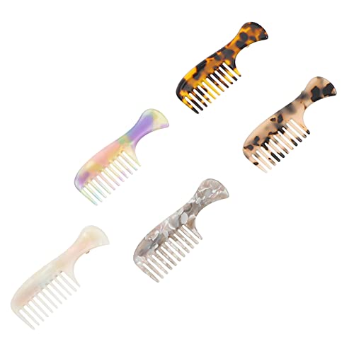 Gatuida 5 Stück Teiliges Kleine Resin Haarklammern Kreative Haarspangen in Weiß Grün Hellem und Dunklem Schildpatt Langlebig Einfach zu Öffnen Damen Haaraccessoires für Alltag und Party von Gatuida