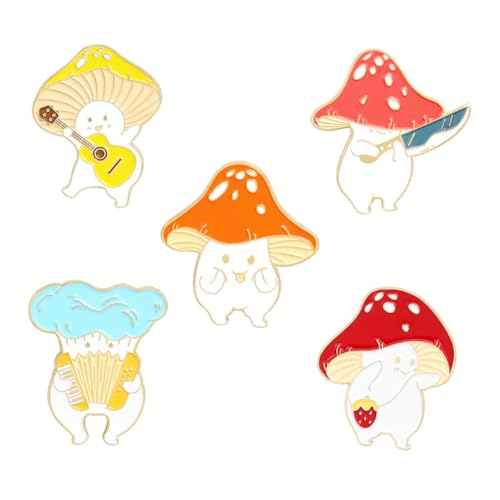 Gatuida 5 Stück Teiliges Pilz Broschen aus Legierung mit Detailreichem Tropföl Finish Modische Anstecknadeln für Kleidung Taschen Hüte Stilvolle und Langlebige Accessoires Gatuida 5 Stück Teiliges Pilz Broschen aus Legierung mit Detailreichem Tropföl Finish Modische Anstecknadeln für Kleidung Taschen Hüte Stilvolle und Langlebige Accessoires von Gatuida