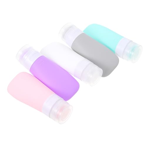 Gatuida 5 Stück Teiliges Silikon Reise flaschen Auslaufsichere Kosmetikbehälter Nachfüllbare Lotionspender Handcreme Shampoo Conditioner Behälter für Reisegepäck Kompakt und Platzsparend Gatuida 5 Stück Teiliges Silikon Reise flaschen Auslaufsichere Kosmetikbehälter Nachfüllbare Lotionspender Handcreme Shampoo Conditioner Behälter für Reisegepäck Kompakt und Platzsparend von Gatuida