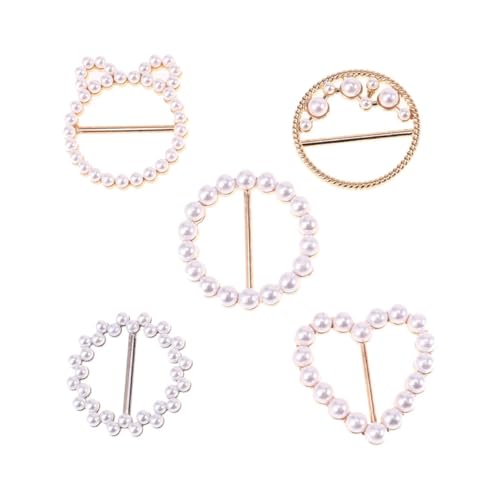 Gatuida 5 Stück Teiliges T Shirt Clip mit Kunstperlen Eckknopf Schnallen für Damenbekleidung für Hochzeiten Partys und Alltag Gatuida 5 Stück Teiliges T Shirt Clip mit Kunstperlen Eckknopf Schnallen für Damenbekleidung für Hochzeiten Partys und Alltag von Gatuida