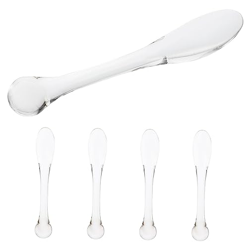 Gatuida 5 Stück Teiliges Tragbare Augencreme spatel Massagefunktion Kleine Haushalts löffel zur Anwendung von Augencreme Fördert Absorption und Tränensäcke und Augenringe von Gatuida