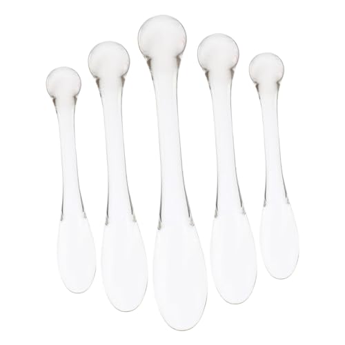 Gatuida 5 Stück Teiliges Tragbarer Augencreme Applikatoren aus Leichter Massage Löffel zur Anwendung und Pflege gegen Augenringe Schwellungen und Falten Geeignet für Zuhause und Unterwegs von Gatuida