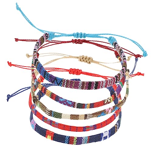 Gatuida 5stücke Geflochtenes Armband Gewebtes Armband Damenarmband Handgelenkseil Beziehungsarmbänder Woven Fußkettchen Woven String Armbänder Für Muttertag Valentinstag Jahrestag von Gatuida