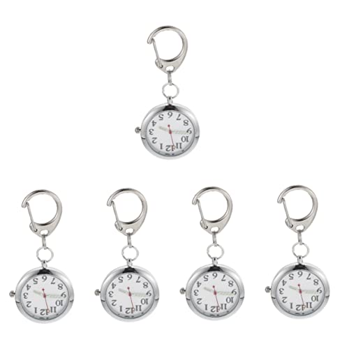 Gatuida 5 Stück Clip-Uhr Taschenuhr Für Krankenschwestern Leuchtende Zeiger Für Krankenhausmitarbeiter von Gatuida